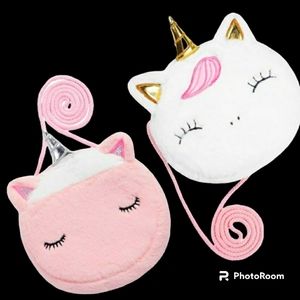 Unicorn plush crossbody set of 2 NIB